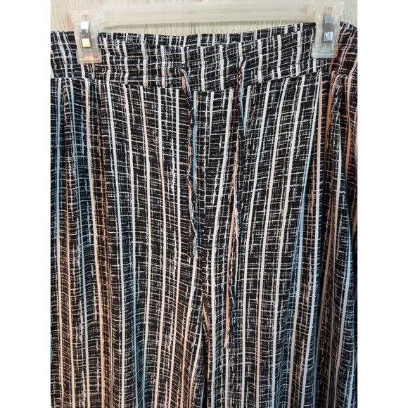 Torrid Challis Wide Leg Pants Women Plus 3 3R Stripe Casual Stretch Drawstring - Picture 2 of 9